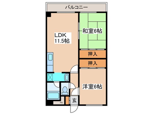 ハウス楡の物件間取画像